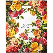 Пакет ПЭ с вырубной ручкой 40х50+6см (80) (Дикая роза) Интерпак (х50/500)