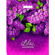 Пакет ПЭ с вырубной ручкой 40х47+6см (45) (Сирень) Интерпак (х50/500)