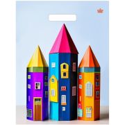 Пакет ПЭ с вырубной ручкой 31x40+6см (60) (Яркие карандаши) Глянцевый Тико (х50/500)