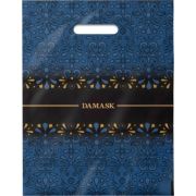 Пакет ПЭ с вырубной ручкой 30x37+6см (90) (Дамаск) ламинированный Интерпак (х50/500)