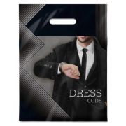 Пакет ПЭ с вырубной ручкой 30х40см (30) (Дресс-код) Интерпак (х50/1000)