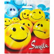 Пакет ПЭ с вырубной ручкой 40х47+6см (45) (Смайлики) Интерпак (х50/500)