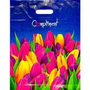 Пакет ПЭ с вырубной ручкой 38х47+6см (60) (Комплимент) ламинированный Интерпак (х50/500)