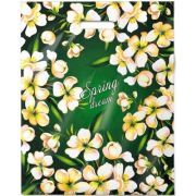 Пакет ПЭ с вырубной ручкой 40х50+6см (80) (Весенний сон) Интерпак (х50/500)