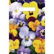 Пакет ПЭ с вырубной неусиленной ручкой 20х30см (30) (Анютины глазки) Тико (х100/3000)