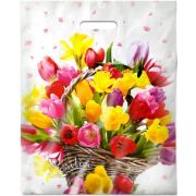 Пакет ПЭ с вырубной ручкой 38х47+6см (60) (Хорошее настроение) ламинированный Интерпак (х50/500)