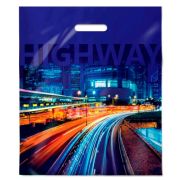 Пакет ПЭ с вырубной ручкой 40х47+6см (45) (Магистраль) Интерпак (х50/500)