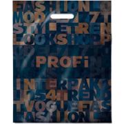 Пакет ПЭ с вырубной ручкой 38x47+6см (60) (Профи) ламинированный Интерпак (х50/500)