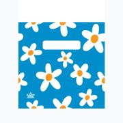 Пакет ПЭ с вырубной неусиленной ручкой 20x21см (70) (Ромашки на счастье) Тико (х100/1500)