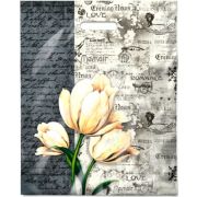 Пакет ПЭ с вырубной ручкой 38х47+6см (60) (Мемуары) ламинированный Интерпак (х50/500)