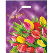 Пакет ПЭ с вырубной ручкой 40х50+6см (80) (Ноктюрн) Интерпак (х50/500)