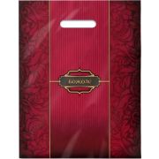 Пакет ПЭ с вырубной ручкой 30x37+6см (90) (Божоле) ламинированный Интерпак (х50/500)