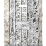 Пакет ПЭ с вырубной ручкой 40х47+6см (45) (Страницы) Интерпак (х50/500)