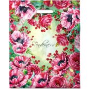 Пакет ПЭ с вырубной ручкой 38х47+6см (60) (Нежность) ламинированный Интерпак (х50/500)