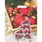 Пакет ПЭ с вырубной ручкой 31х40см (60) (Блеск наряда) НГ, глянцевый Артпласт (х50/1000)