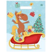 Пакет ПЭ с вырубной ручкой 31х40см (30) (Веселье) НГ Тико (х50/1300)