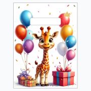 Пакет ПЭ с вырубной неусиленной ручкой 19,5х25см (30) (Жирафик) Тико РОССИЯ