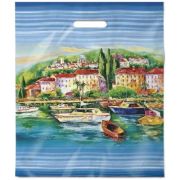 Пакет ПЭ с вырубной ручкой 40x47см+6см (45) (Греция) Интерпак (х50/500)