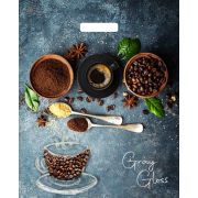 Пакет ПЭ с вырубной ручкой 39х48см (50) (Грэй Глосс Кофе) ламинированный Тико (х50/500)