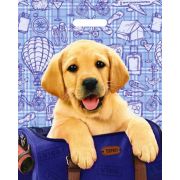 Пакет ПЭ с вырубной ручкой 38х47+6см (60) (Турист) ламинированный Интерпак (х50/500)