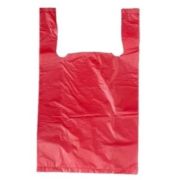 Пакет ПЭ типа «майка» 18+10x30(8) (красный) (х100/5000)