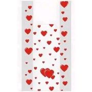 Пакет ПЭ типа «майка» 25+12х45см (13) «Сердечки» (х100/3000)