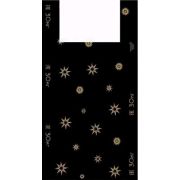 Пакет ПЭ типа «майка» 36+18х60см (14) «Звезды» (Черный) Артпласт (х50/1500)