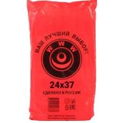 Пакет фасовочный ПНД 24х37см (7) В пластах «WWW» (Красный) (арт70044) (х1/10) [упаковка]