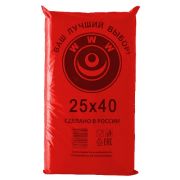 Пакет фасовочный ПНД 25х40см (7) В пластах «WWW» (Красный) (арт70044) (х1/10) [упаковка]