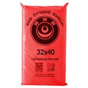 Пакет фасовочный ПНД 32х40см (7) В пластах «WWW» (Красный) (арт70044) (х1/10) [упаковка]