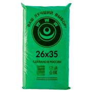 Пакет фасовочный ПНД 26х35см (8) В пластах «WWW» (Зеленый) (арт80050) (х1/10) [упаковка]