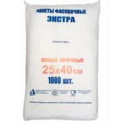 Пакет фасовочный ПНД 25х40см (10) Экстра в европластах (арт10100) (х1/8) [упаковка]