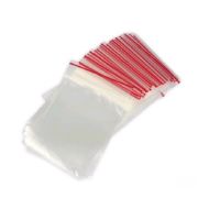 Пакет Zip Lock 25x30см С красной полосой (07954) Китай