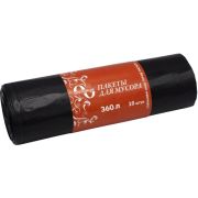 Мешки мусорные ПВД 360л 110x140см (60) В рулонах (по 10 шт) Оптимум (х1/5) [упаковка]