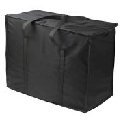 Сумка хозяйственная 60х50+30см с молнией «Черная» (х1/10) Китай