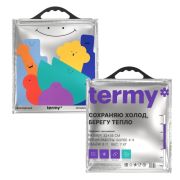 Термопакет черная круглая ручка 32х35см внеш. МЕТ/внутр ПВД «New » (х10/150)