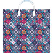 Пакет ПЭ с пластмассовыми ручками 38x34+3см (90) (Калейдоскоп) Артпласт (х10/150)