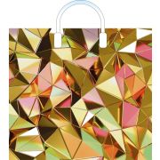 Пакет ПЭ с пластмассовыми ручками 38х34+3см (90) (Голден) Глянцевый Артпласт (х10/150)