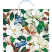 Пакет ПЭ с пластмассовыми ручками 38х34+3см (90) (Прятки в цветах) Артпласт (х10/150)