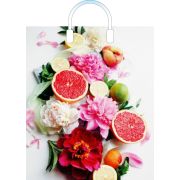 Пакет ПЭ с пластмассовыми ручками 38х45+3см (90) (Летний цитрус) Артпласт (х10/150)