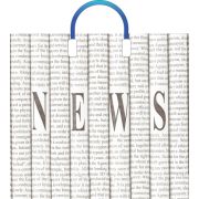 Пакет ПЭ с пластмассовыми ручками 40x36+4см (110) Новости Артпласт (х10/150)