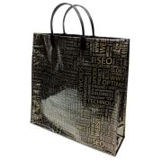 Пакет ПЭ с пластмассовыми ручками 35+10х33+10см (Буквы) ламинированный, многослойный (х1/10)