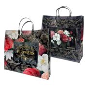 Пакет ПЭ с пластмассовыми ручками 34+10x39+10см Прелесть ламинированный, многослойный с карманами (х10/50)