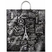 Пакет ПЭ с пластмассовыми ручками 40х44+10см (100) (Турне) ламинированный Интерпак (х10/100)