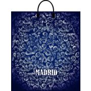 Пакет ПЭ с пластмассовыми ручками 40х44+10см (100) (Мадрид) ламинированный Интерпак (х10/100)