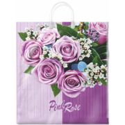 Пакет ПЭ с пластмассовыми ручками 40х44+10см (100) (Камилла) ламинированный Интерпак (х10/100)