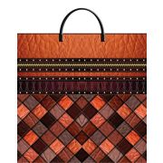 Пакет ПЭ с пластмассовыми ручками 35+10х36+10см (Стиль новый) ламинированный многослойные (х1/10)