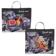 Пакет ПЭ с пластмассовыми ручками 34+10x39+10см Микс ламинированный, многослойный с карманами (х10/50)