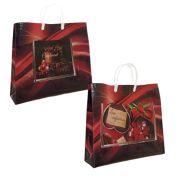 Пакет ПЭ с пластмассовыми ручками 34+10x39+10см Комплимент ламинированный, многослойный с карманами (х10/50)