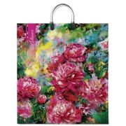 Пакет ПЭ с пластмассовыми ручками 40x44+10см (100) Живопись ламинированный Интерпак (х10/100)